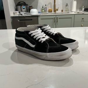 Vans sk8 mid black men’s size 10.5